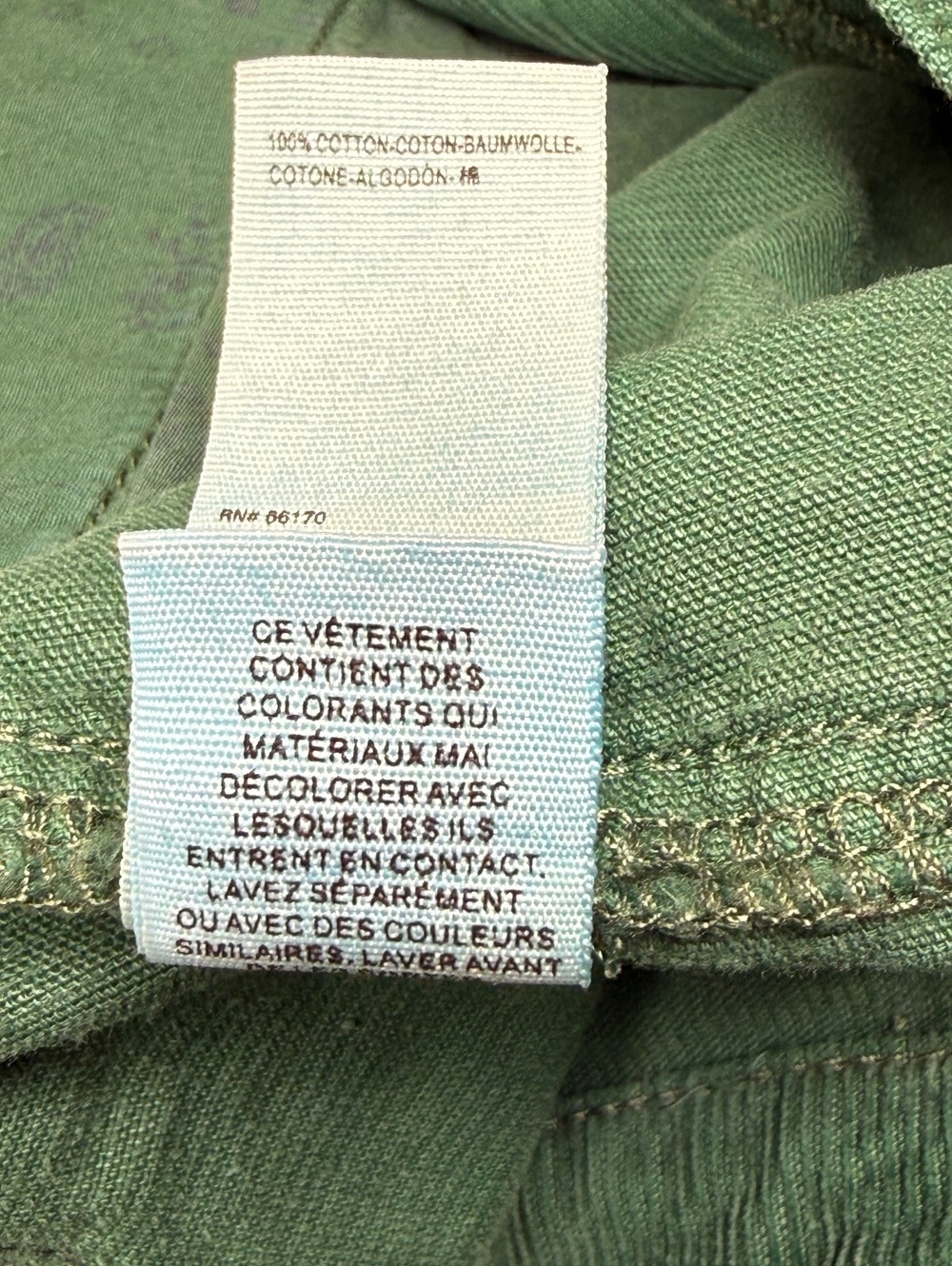 The Free Green Corduroy Pants Regular M - Picture 9 of 11